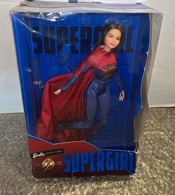 Barbie Signature Supergirl Doll The Flash Movie, Cape, Doll Stand, COA - Image 1 of 4