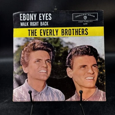Everly Brothers Walk Right Back / Ebony Eyes 45 RPM 7” Vinyl Picture Sleeve 1961 - Image 1 of 4