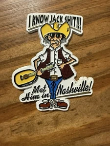 Calamita frigo vintage souvenir souvenir I Know Jack Met Him In Nashville - Foto 1 di 4