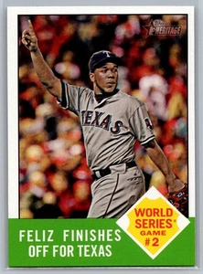 Neftali Feliz 2012 Topps Heritage World Series Game 2 #143 Texas Rangers - Picture 1 of 2