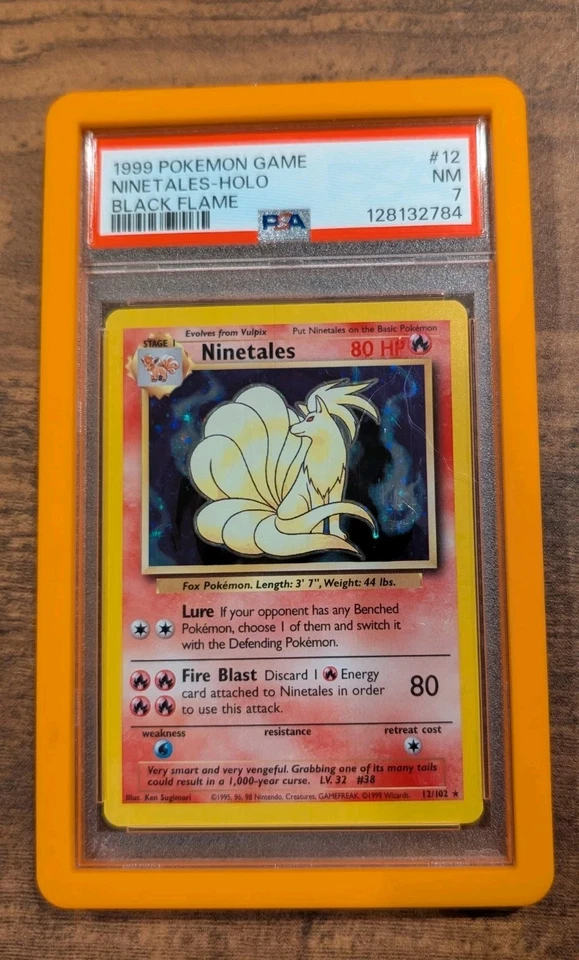 Ninetales Black Flame Error Holo Rare Pokemon Card PSA 7 Graded - Image 1 of 1