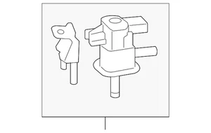 Solenoide de purga de bote de vapor genuino Toyota 25860-0V140 - Imagen 1 de 2