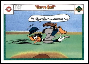 Looney Tunes Daffy Duck 1990 Curve Ball Upper Deck #585 #588 Card - Picture 1 of 2