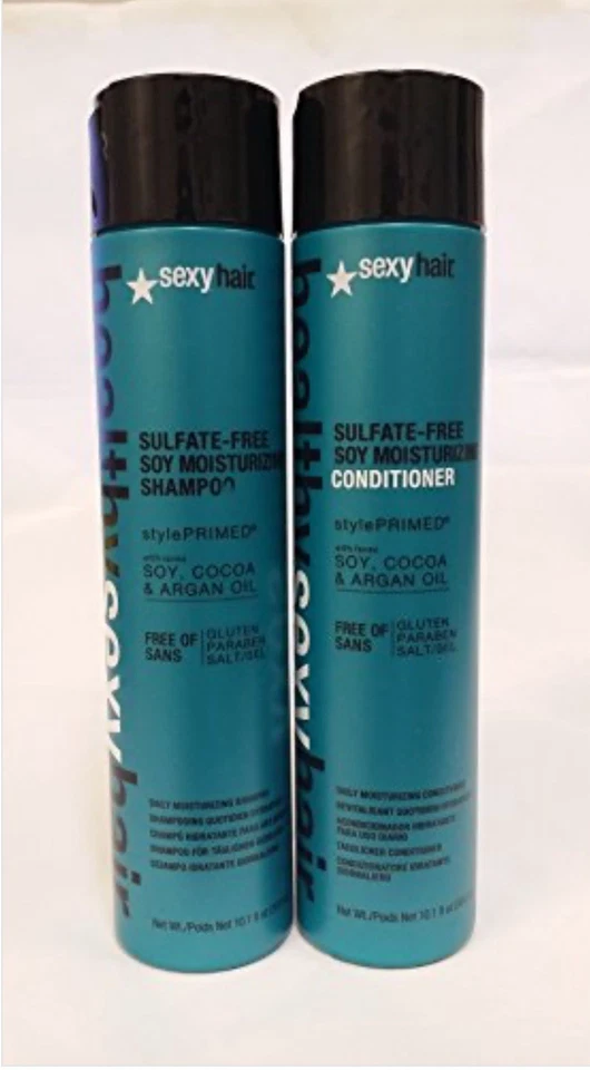 2 Bottles Healthy Hair Sulfate- Moisturizing Soy Shampoo 10.1 Oz Each
