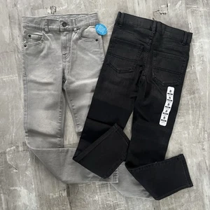 2 Pairs The Childrens Place Stretch Extensible Skinny Etroit Size 8 New - Picture 1 of 5