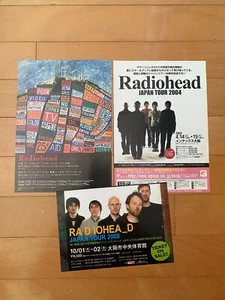 RADIOHEAD LIVE Japan 2004 2008 concert gig RARE KID A Pablo Honey AMNESIAC Bends - Picture 1 of 5
