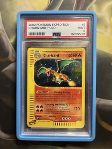 2002 Pokemon Expedition Base #6 Charizard Holo E-Reader PSA 9 Mint - Picture 1 of 2