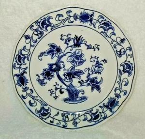 Double Phoenix White Blue Floral Japan Ironstone 6" Dessert Plate MING TREE - Picture 1 of 9