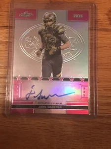 John Shannon 2016 Leaf Army Metal Pink Auto 18/20 Notre Dame Fighting Irish - Picture 1 of 1