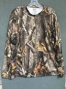 Outfitters Ridge Shirt Mens Sz L Realtree Hardwoods Camo Hunting Long Sleeve 3D - Picture 1 of 14