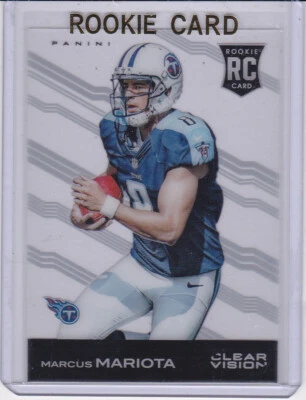MARCUS MARIOTA 2015 Clear Vision ROOKIE CARD Titans Football RC Tennesee LE - Image 1 of 2