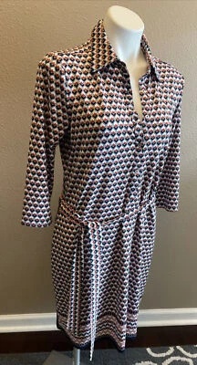 Vestido Max Edition Corbata Cinturón M Rojo Blanco Azul Elástico Poliéster Hasta la Rodilla NUEVO Foto 1 de 4