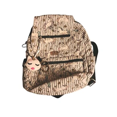 Mochila acolchada Luv Betsey Johnson dulce unicornio grande bolsa de viaje escolar Foto 1 de 4