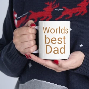 Taza de café de papá mejor del mundo regalos para papá padre regalo de Navidad - Imagen 1 de 12