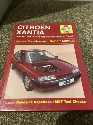Haynes Service And Repair Manual No. 3082. Citroën Xantia. 1993-95 (K to S Reg) - Image 1 of 4