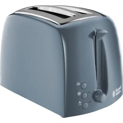 Russell Hobbs, Textures 2 Slice Toaster, Grey, 850W, 21644 - Image 1 of 4
