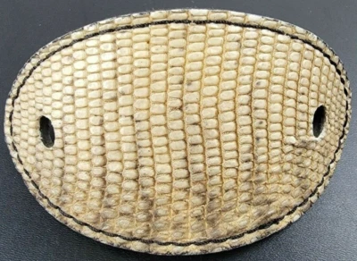 HANDMADE LIZARD SKIN HAIR STICK PIN BARRETTE leather ACCESSORY New genuine - Image 1 of 4