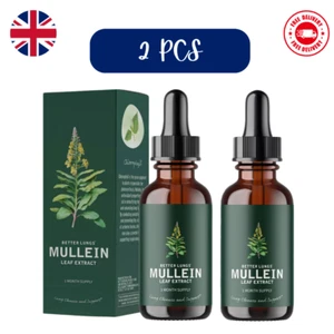 2x 60ml Mullein Leaf Extract Drops Health Care All-natural Ingredients 2025 - Picture 1 of 25
