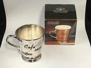 Silver Plated Coffee Cup Holder Paul Revere Silversmiths for 10 Ounce Cup - Picture 1 of 11