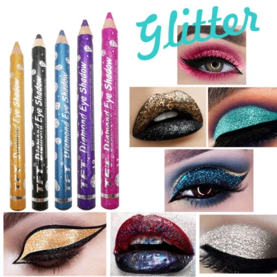 Tragbarer Bunter Seiden-Make-Up-Lidschattenstift Glitzernder Textmarker – / - Bild 1 von 4
