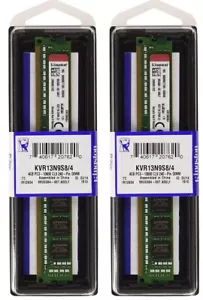 8GB 2x 4Gb DDR3 1333MHz RAM Memory Kvr13n9s8/4 240Pin Kingston Original Timing - Picture 1 of 1