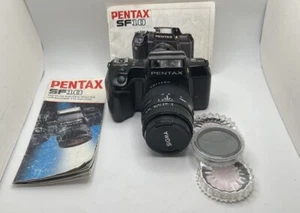 Cámara fotográfica Pentax SF10 35 mm con lente zoom asférico 28-80 mm, manuales, estuche - Imagen 1 de 12