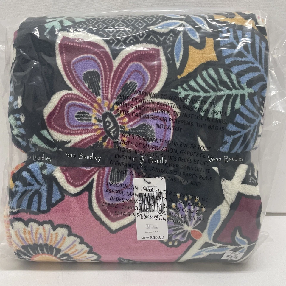 Новый с Ярлыками Vera Bradley плед в Кауаи цветочный - Изображение 1 из 1