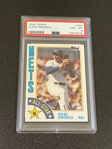 1984 Topps #396 Jesse Orosco All-Star PSA 8 NM-MT