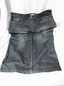 Falda recta NOFUZE denim embellecida con bolsillo para mujer talla 18 36" de largo - Imagen 1 de 5