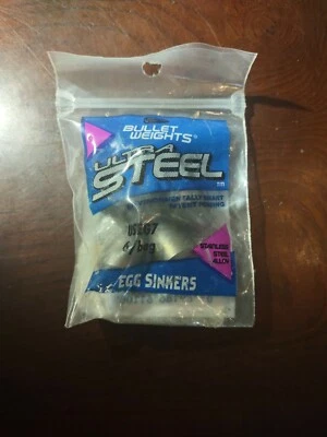 Bullet Weights USEG7 Ultra Steel Egg Sinker Size 1/2 Ziplock 6Bg - Image 1 of 4