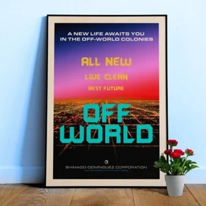 The Off-world colonies Ad. Blade Runner, blimp, 1982 — Vintage space poster - Picture 1 of 11