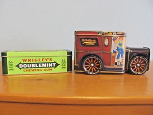 WRIGLEY'S DOUBLEMINT CHEWING GUM & WOLFGANG CANDY COLLECTORS EMPTY TINS - Picture 1 of 7