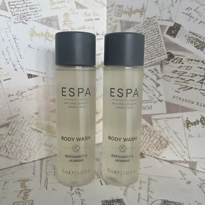 ESPA Bergamot & Jasmine Body Wash 2x 75ml (150ml Total ) BNWOB - Picture 1 of 2