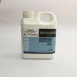 1 L Hydrogen Peroxide 6% H2O2 Food Grade Local Brand FREE POSTAGE AUS - Picture 1 of 1