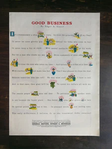 De colección 1945 General Motors Good Business Página Completa Anuncio Original 324 - Imagen 1 de 1