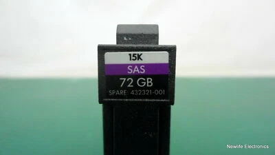 HP 432321-001 72GB 15,000 RPM 2.5 in. SAS HDD 430169-002 DH072BB978 - Image 1 of 4