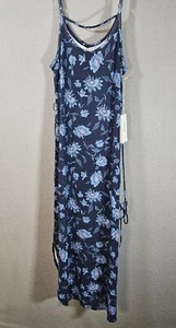 NWT Carve Design Womens Vikki Dress Medium Blue Haku Belted Adjustable 49.5" - Picture 1 of 4