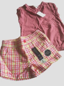 Conjunto de camisa y corto para niñas talla 4-4T NUEVO - Imagen 1 de 2