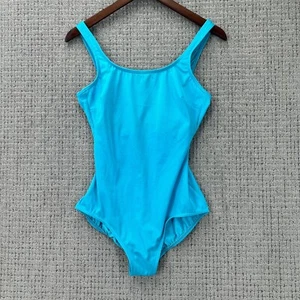 Lands End Swimsuit Womens Size 14 Turquoise One Piece No Padded - Picture 1 of 10