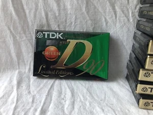 Hi-fi: 1 cassette, K7 audio tape, Tdk D 90 green, Limited Edition, IEC I, Neuf. - Photo 1/4