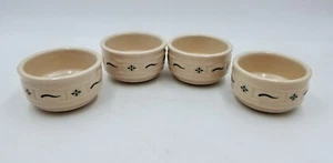 Taza de natillas verdes Longaberger Pottery tejida Ramekin Traditions EE. UU. apilable S/4 - Imagen 1 de 8