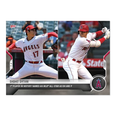 Shohei Ohtani 1st Player In History As All Star DH & Pitcher Topps Now Card #457 - Image 1 of 2