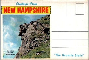 Greetings From New Hampshire, Chrome Folder Postcard, 14 Views - Picture 1 of 15