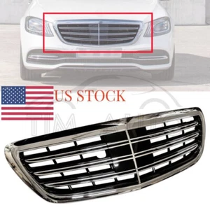 For Mercedes Benz S-Class W222 2014-2020 Chrome Front Bumper Grill S400/450 S500 - Picture 1 of 10