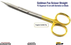 Goldman Fox Dental Surgical Scissor Straight tungsten Carbide TC Scissor 13 cm - Picture 1 of 4