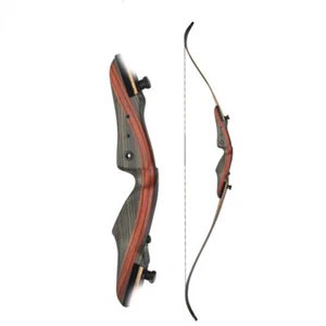 62inch 20-50lbs Archery Recurve Bow Hunting 17inch Bow Handle Lamination Limbs - Picture 1 of 27