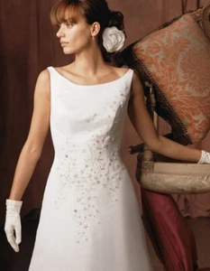 Elegant Classy Casablanca 1697 Size 10 White - Very Jackie O - Timeless - Picture 1 of 15