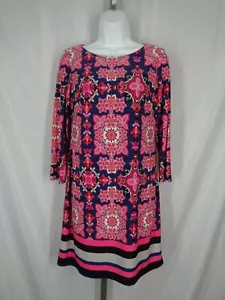 Vince Camuto Pink Floral Dress Size 6 - Picture 1 of 7