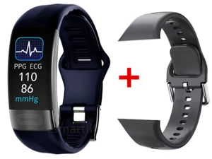 Smartband P11 plus ECG Smart Band Watch Heart Rate Monitor PPG Bracelet Blood Gl - Picture 1 of 8