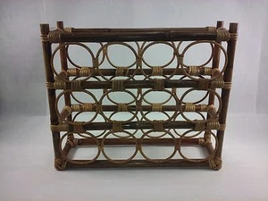 Vintage Mid-Century Rattan Magazine Rack 0061010 - Picture 1 of 2